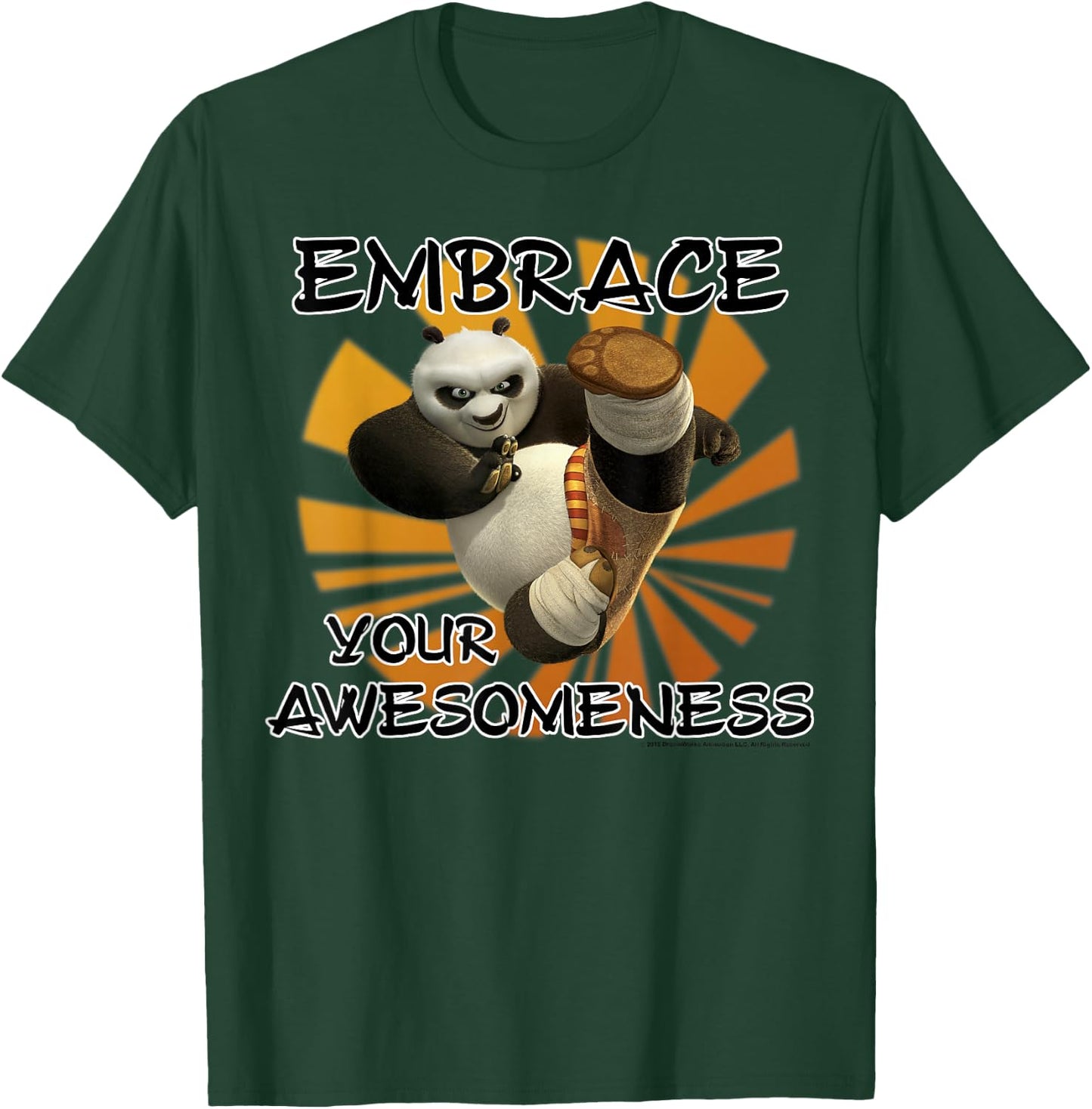 Kung Fu Panda Embrace Your Awesomeness Po Portrait T-Shirt - T-Shirt | Forest