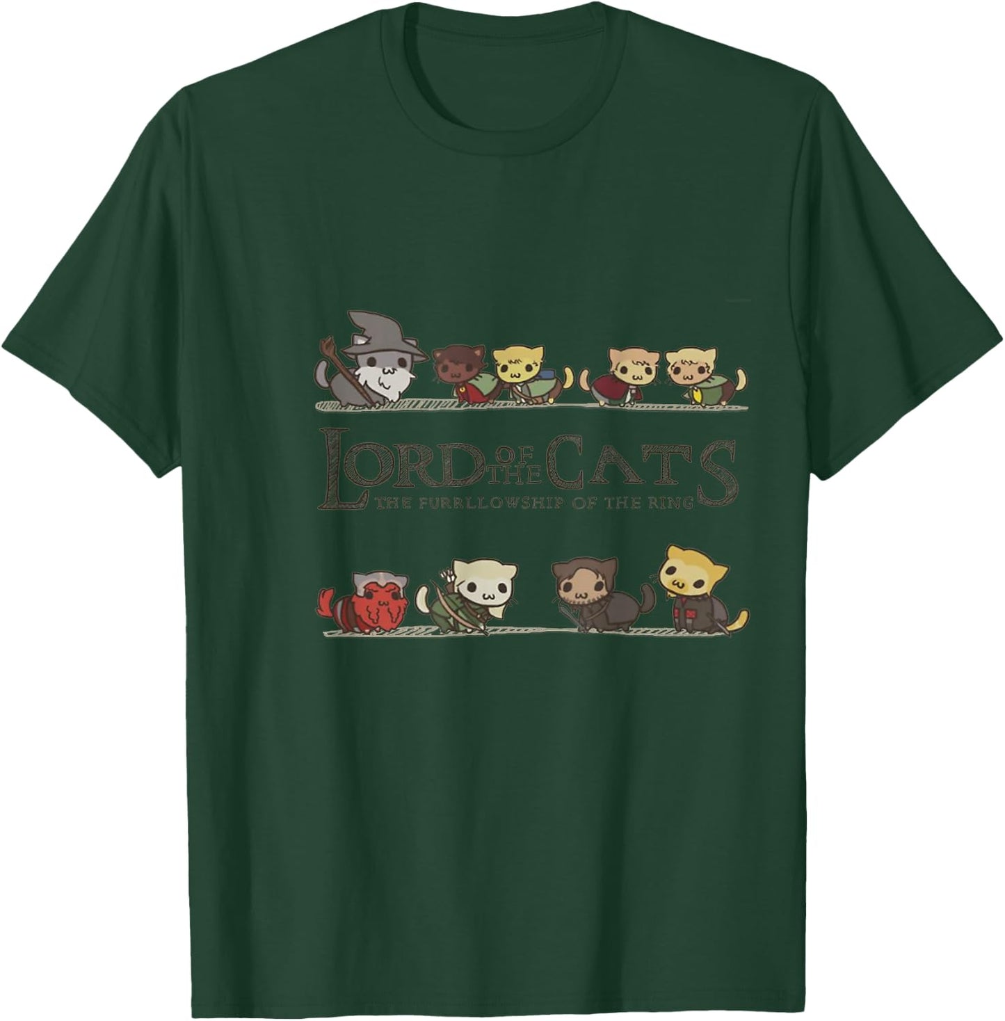 Cat - Lord of The Cats - Funny Kitten T-Shirt - T-Shirt | Forest