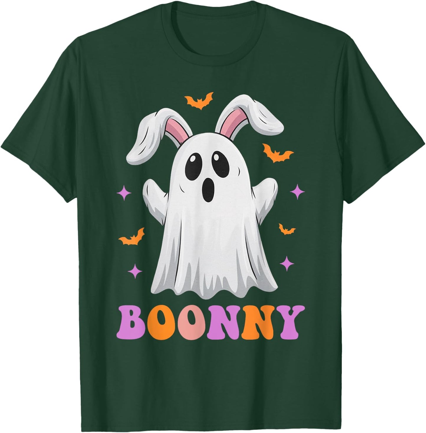Boonny Spooky Bunny Ghost Rabbit Halloween Costume T-Shirt - T-Shirt | Forest