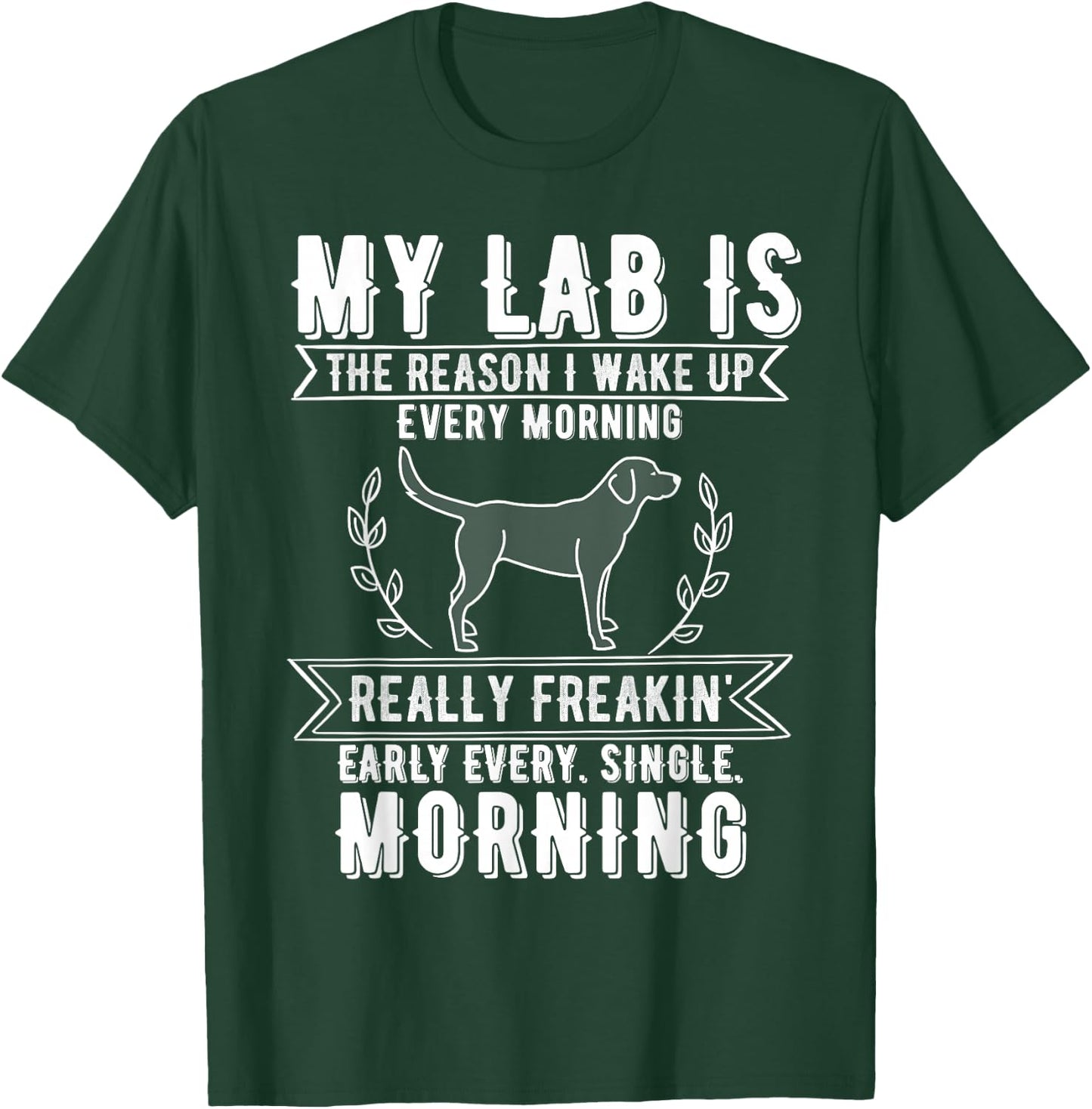 2025 Funny Lab Dog Meme T-Shirt - T-Shirt | Forest