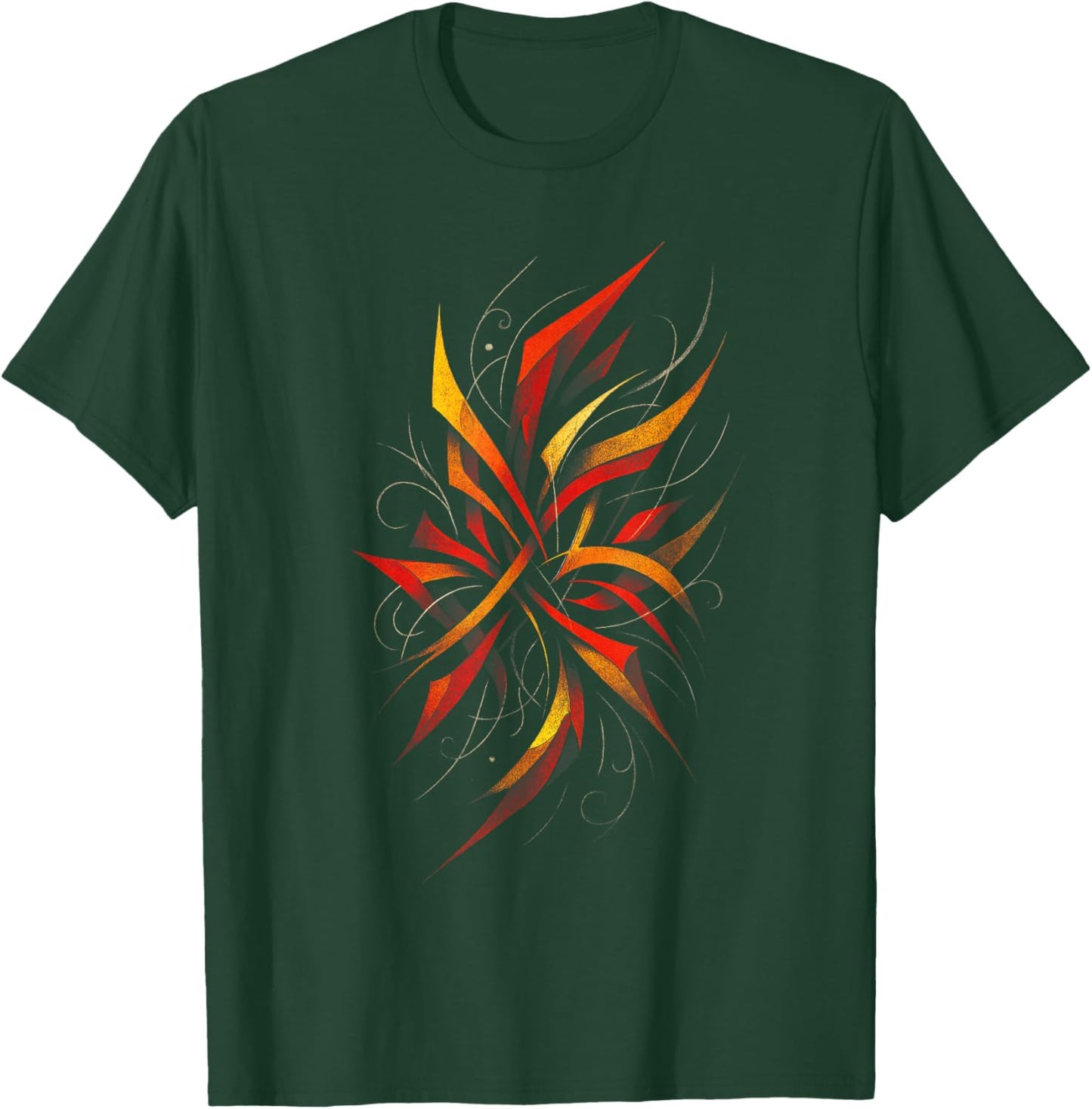 Geometric Aesthetic Swirling Abstract Pop-art T-Shirt - T-Shirt | Forest