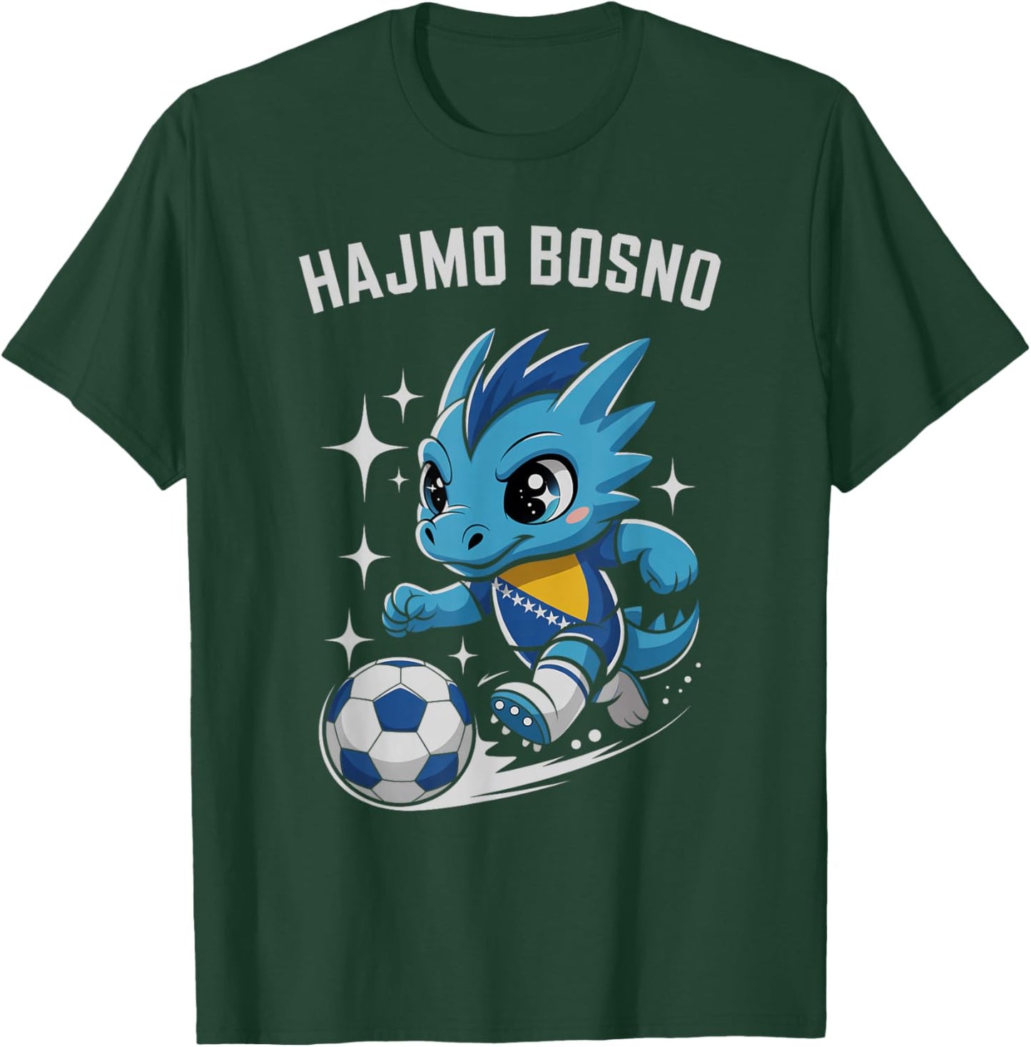 Classic Bosnia Herzegovina HAJMO BOSNO Country Vacay Cheer T-Shirt - T-Shirt | Forest