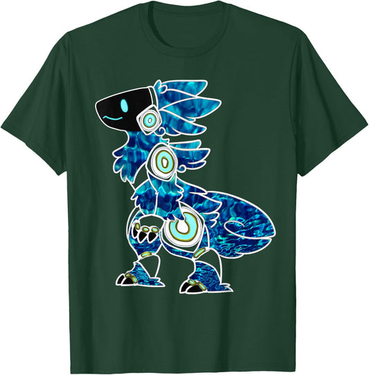 Protogen Fursuit Blue Furry Fursona T-Shirt - T-Shirt | Forest