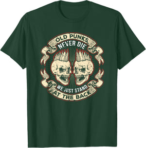 Old Punks Never Die Punk Rock Metal Concert T-Shirt - T-Shirt | Forest