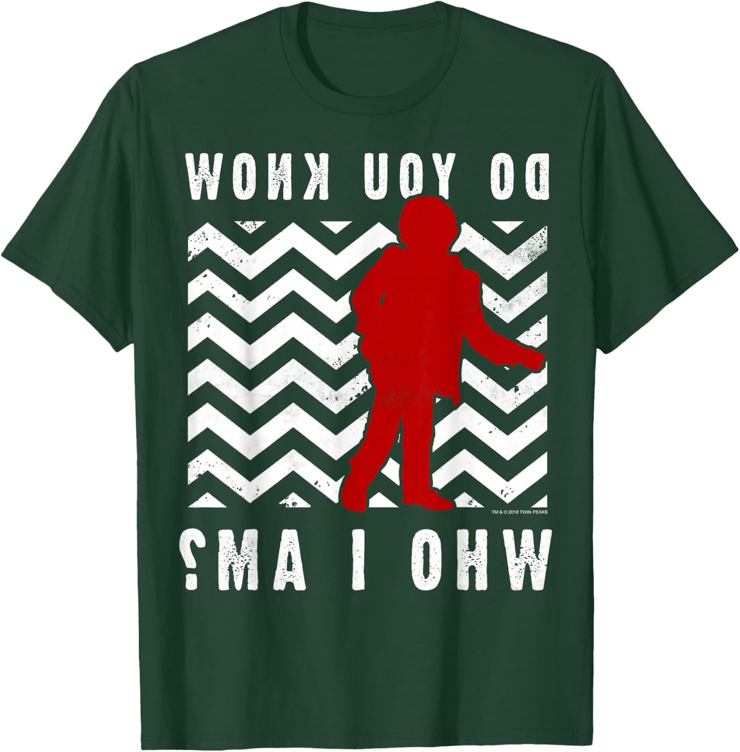 Twin Peaks Do You Know Who I Am Vintage Mystery Logo T-Shirt - T-Shirt | Forest