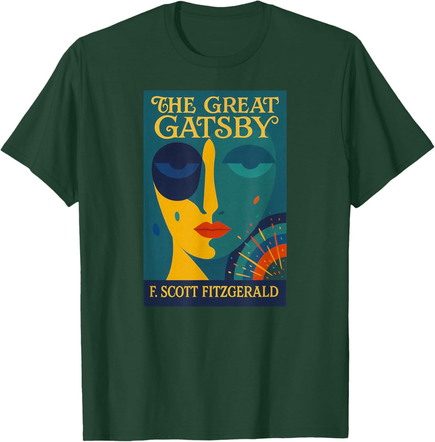 The Great Gatsby: Daisy Buchanan Art Deco Design T-Shirt - T-Shirt | Forest