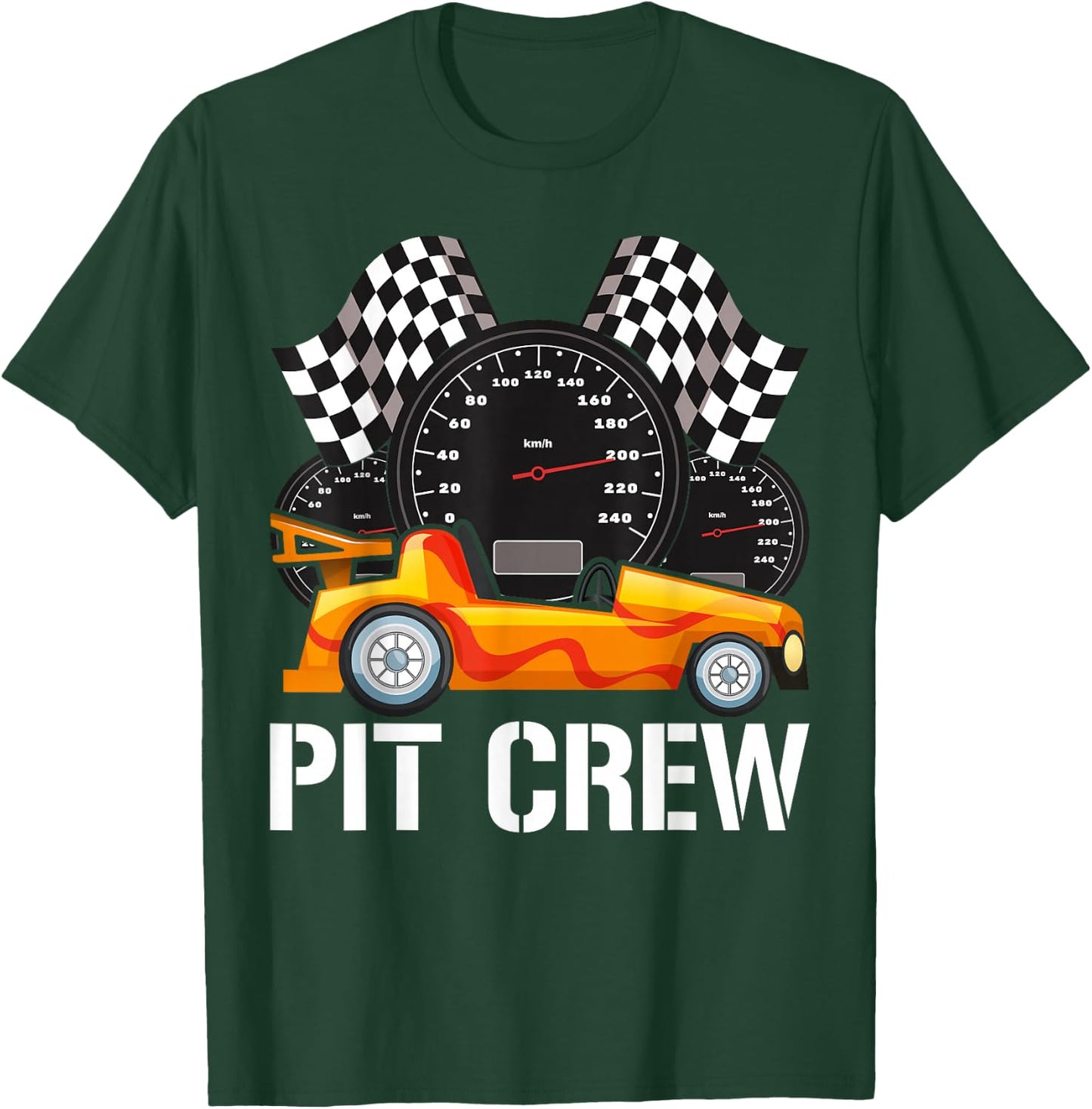 Pit Crew for Racing Car Parties T-Shirt - T-Shirt | Forest