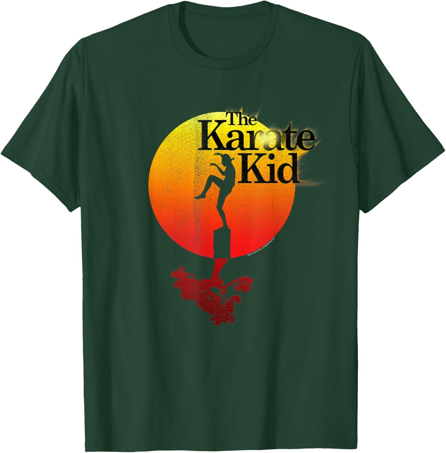 The Karate Kid Sun Gradient Logo Vintage Movie T-Shirt - T-Shirt | Forest