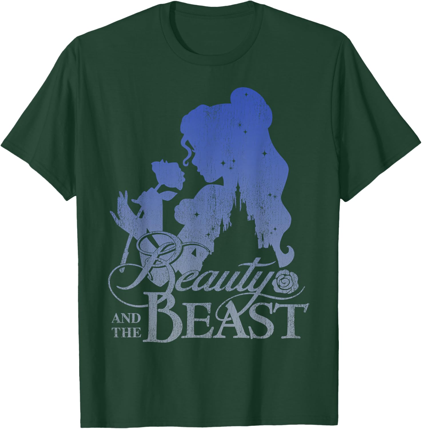 Disney Beauty & The Beast Belle Smell A Rose Profile T-Shirt - T-Shirt | Forest