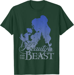 Disney Beauty & The Beast Belle Smell A Rose Profile T-Shirt - T-Shirt | Forest