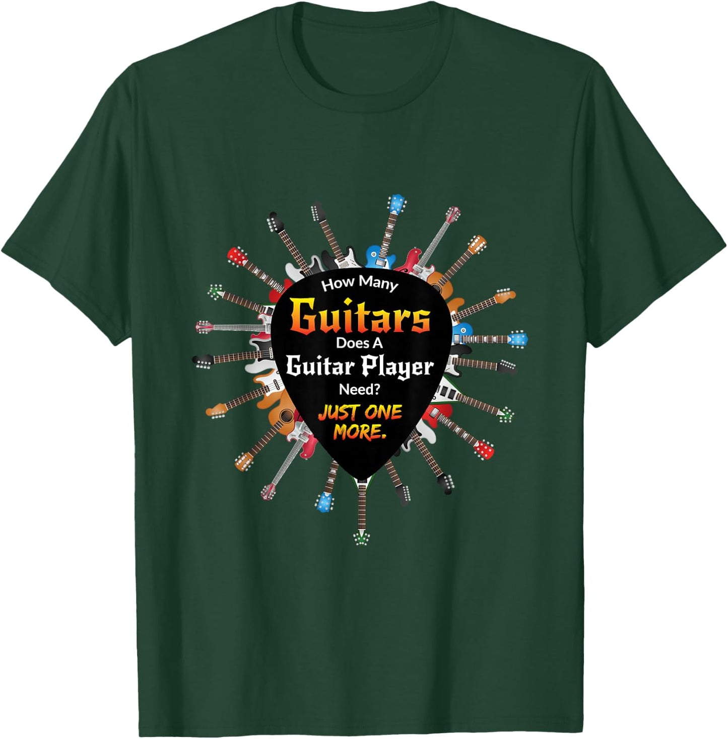 UAB KIDKIS Women's Guitar Themed - Black, Small T-Shirt - T-Shirt | Forest