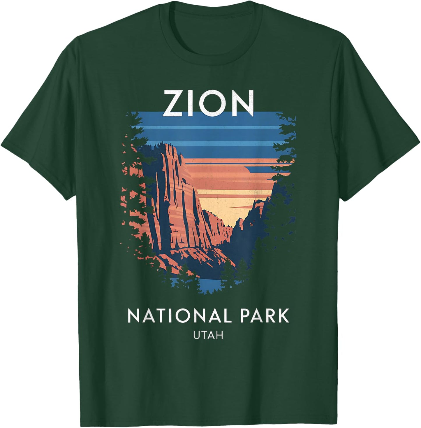 Zion National Park Scenic Utah Adventure T-Shirt - T-Shirt | Forest