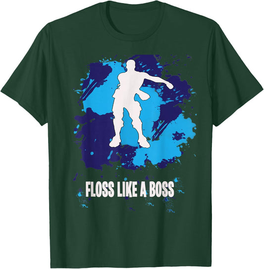 Floss Like A Boss - Kid Flossin Dance Funny Youth t Shirt T-Shirt - T-Shirt | Forest
