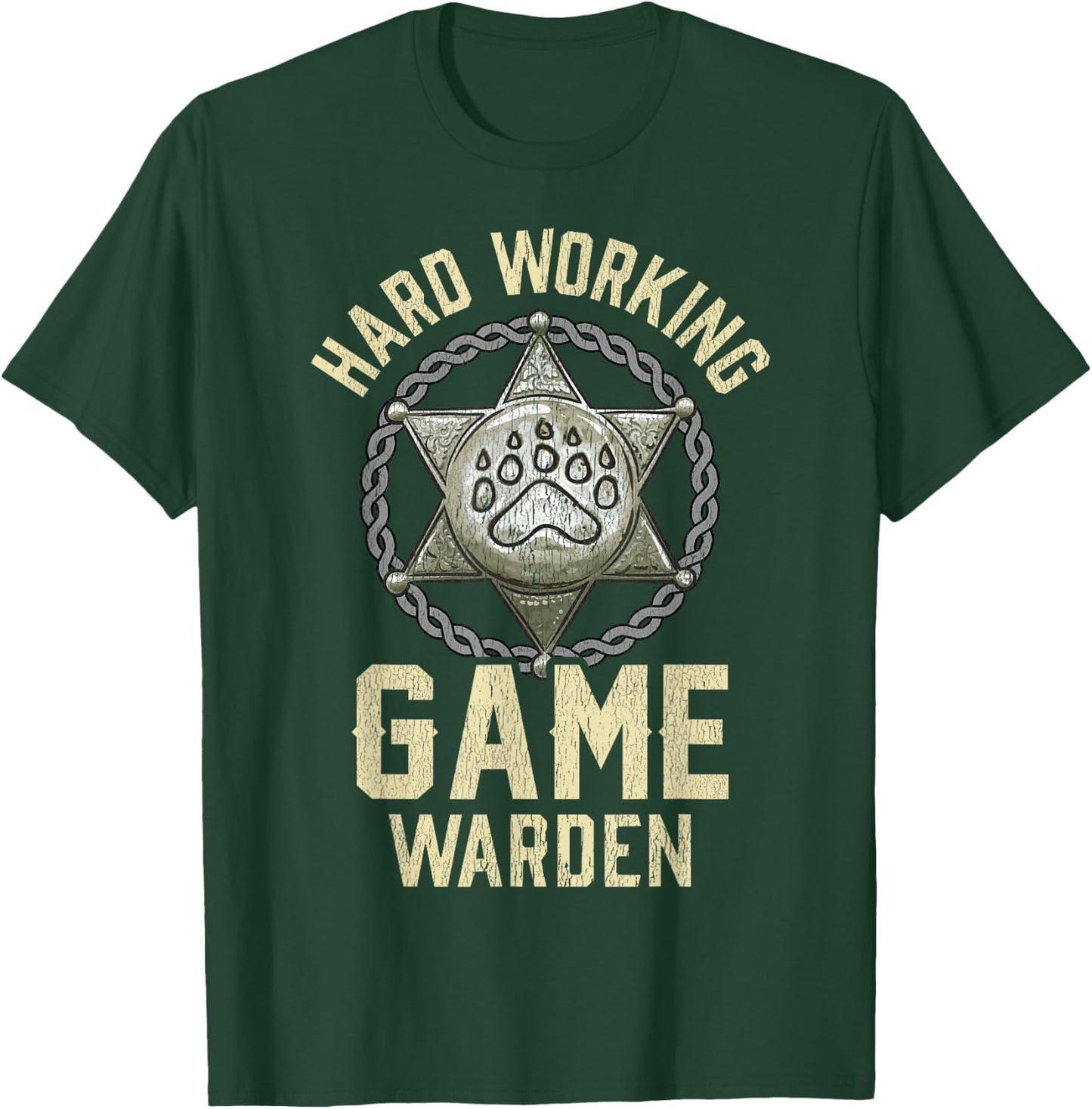 Game Warden Badge Fish Wildlife Game Warden T-Shirt - T-Shirt | Forest