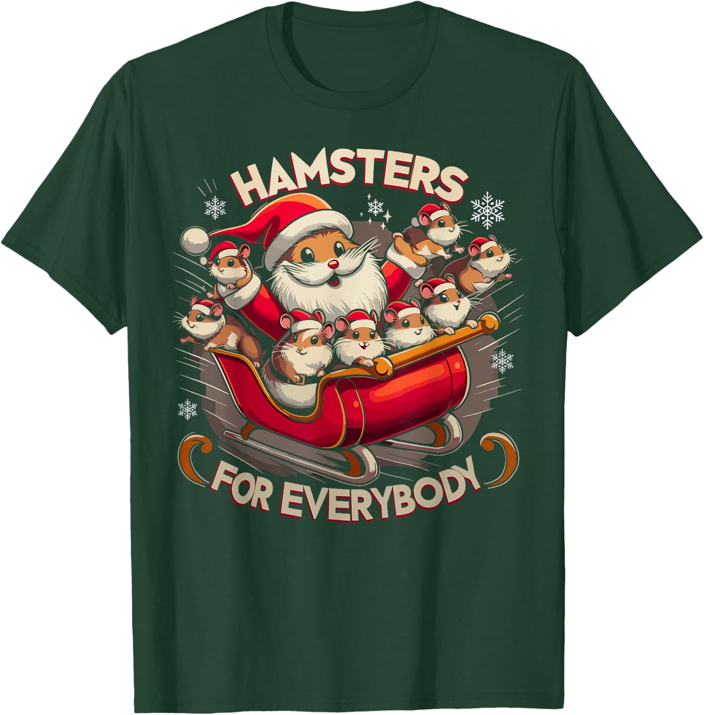 Hamsters For Everybody Christmas Pajamas Hamster Kids Girls T-Shirt - T-Shirt | Forest