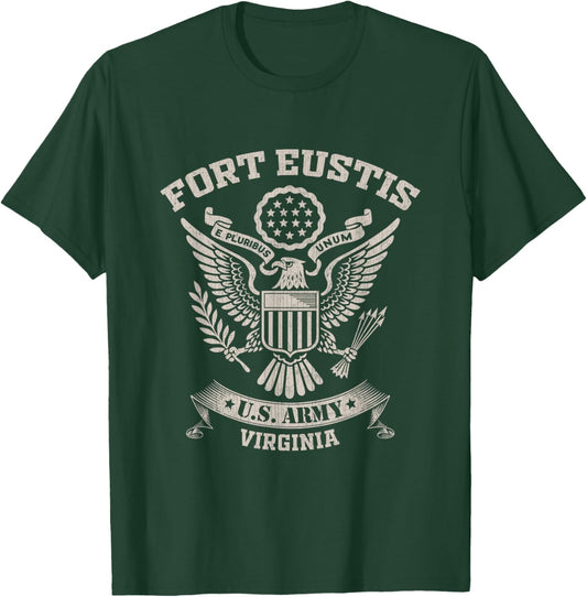 Fort Eustis Veteran Virginia VA Military Base Vintage Gift T-Shirt - T-Shirt | Forest