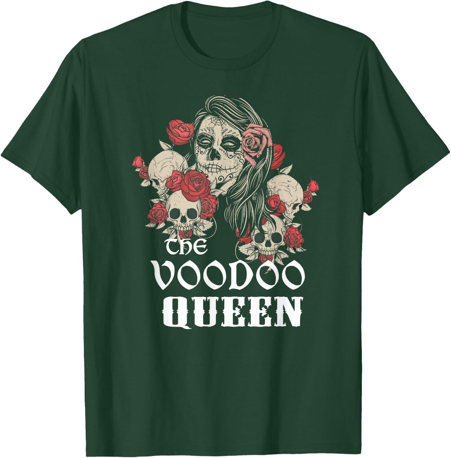 New Orleans Mardi Gras Voodoo Queen Halloween T-Shirt - T-Shirt | Forest