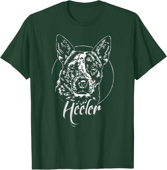 Funny Proud Blue Heeler dog gift T Shirt Shirt breed T-Shirt - T-Shirt | Forest
