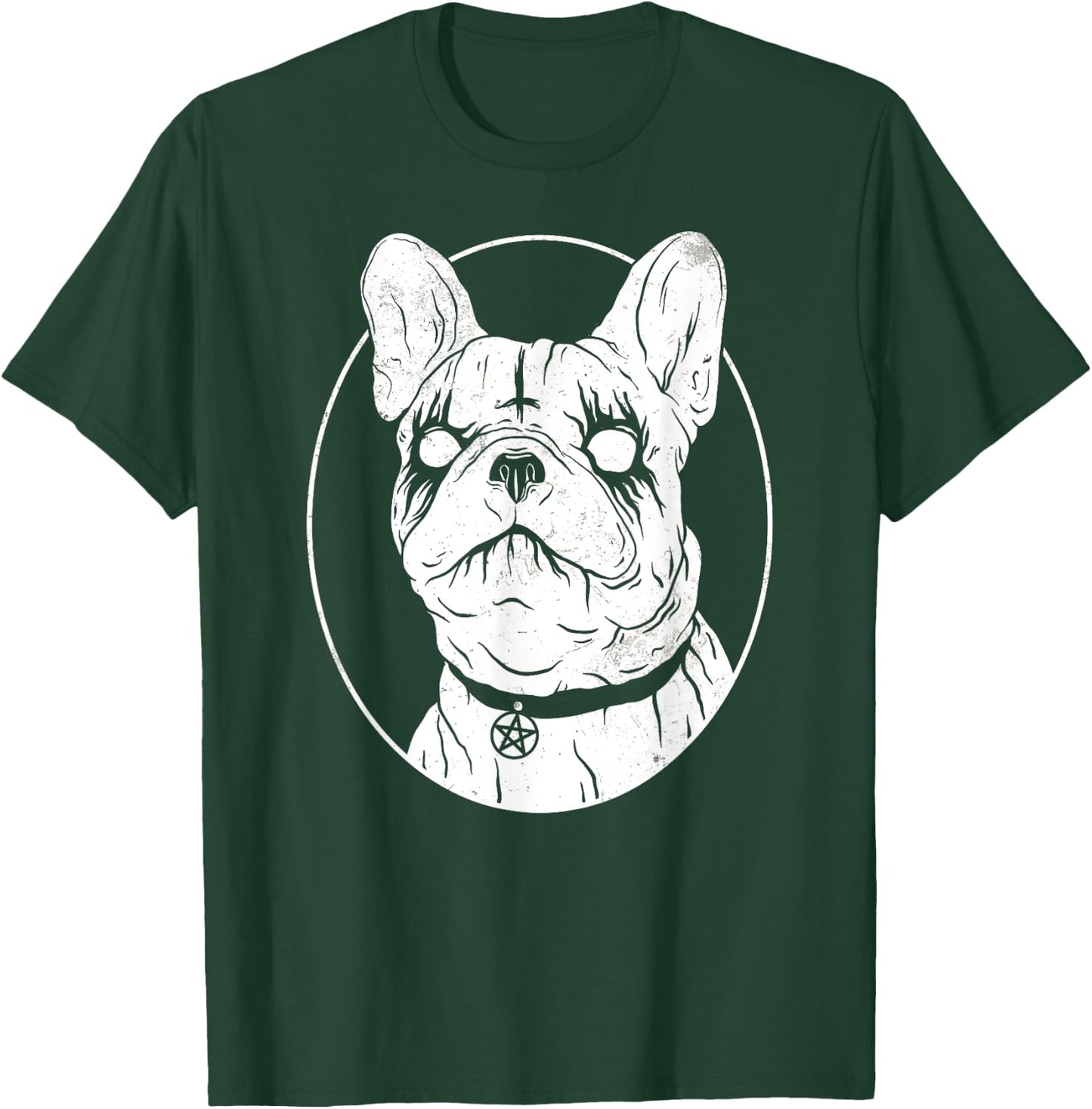 Black Metal French Bulldog - Gothic Heavy Metal Dog Shirt Women T-Shirt - T-Shirt | Forest
