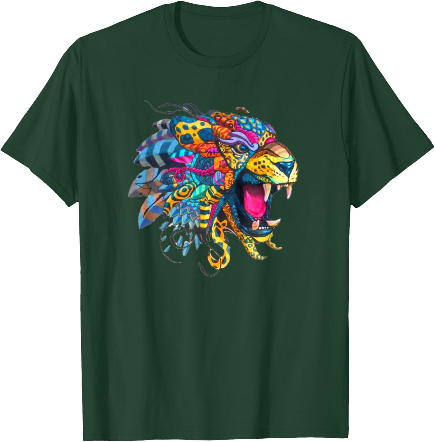 Colorful Tiger Alebrije T-Shirt - T-Shirt | Forest