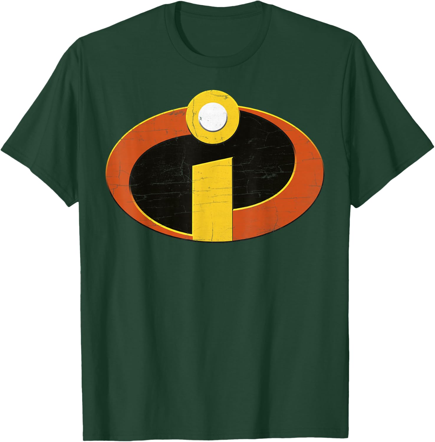 Disney Pixar The Incredibles Distressed Super Emblem T-Shirt - T-Shirt | Forest