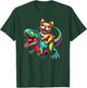 Dinosaur T-Rex French Bulldog Tyrannosaurus Rex Frenchie Women Kids T-Shirt - T-Shirt | Forest