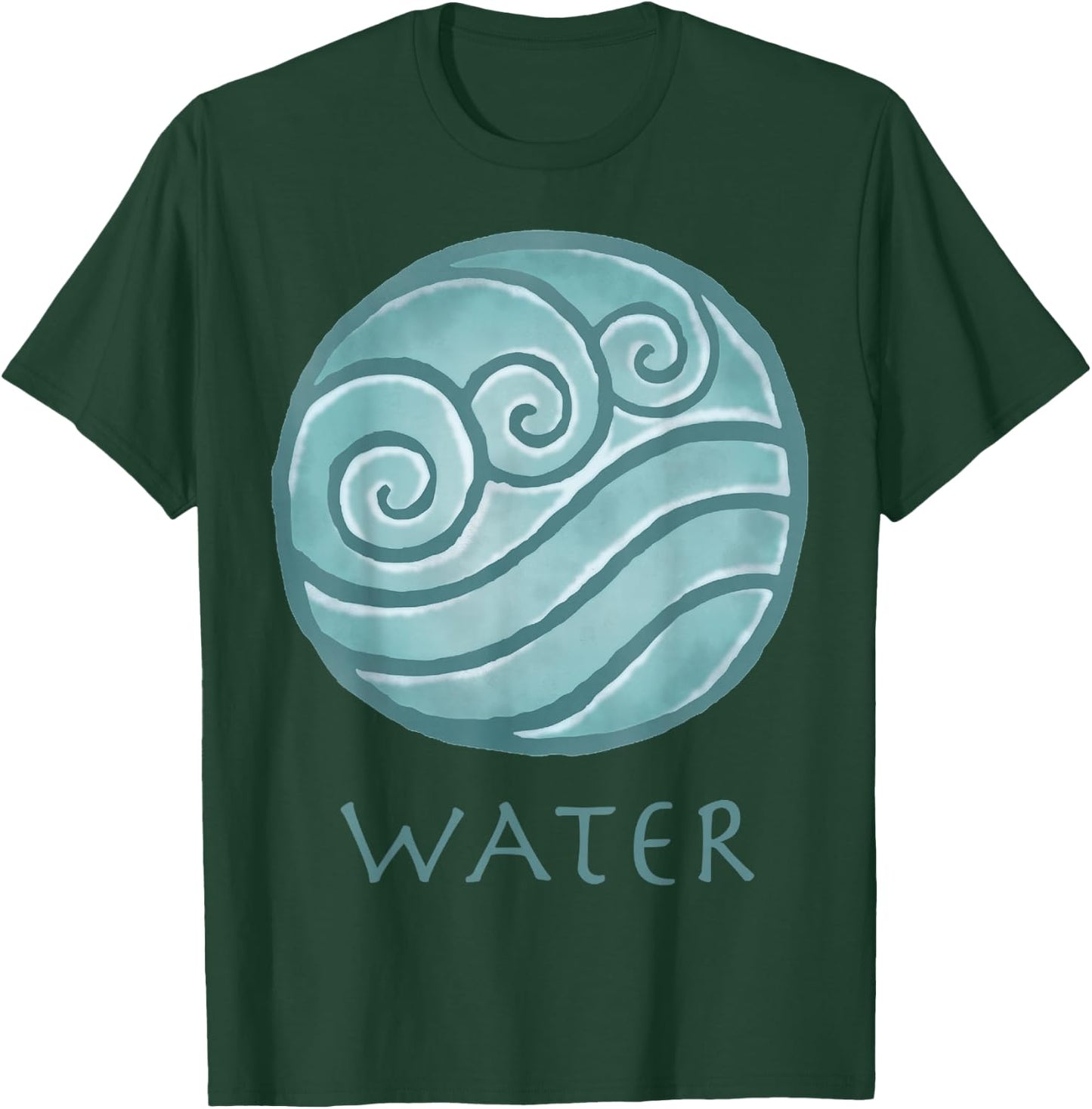 Avatar: The Last Airbender Painted Water Element Small T-Shirt - T-Shirt | Forest