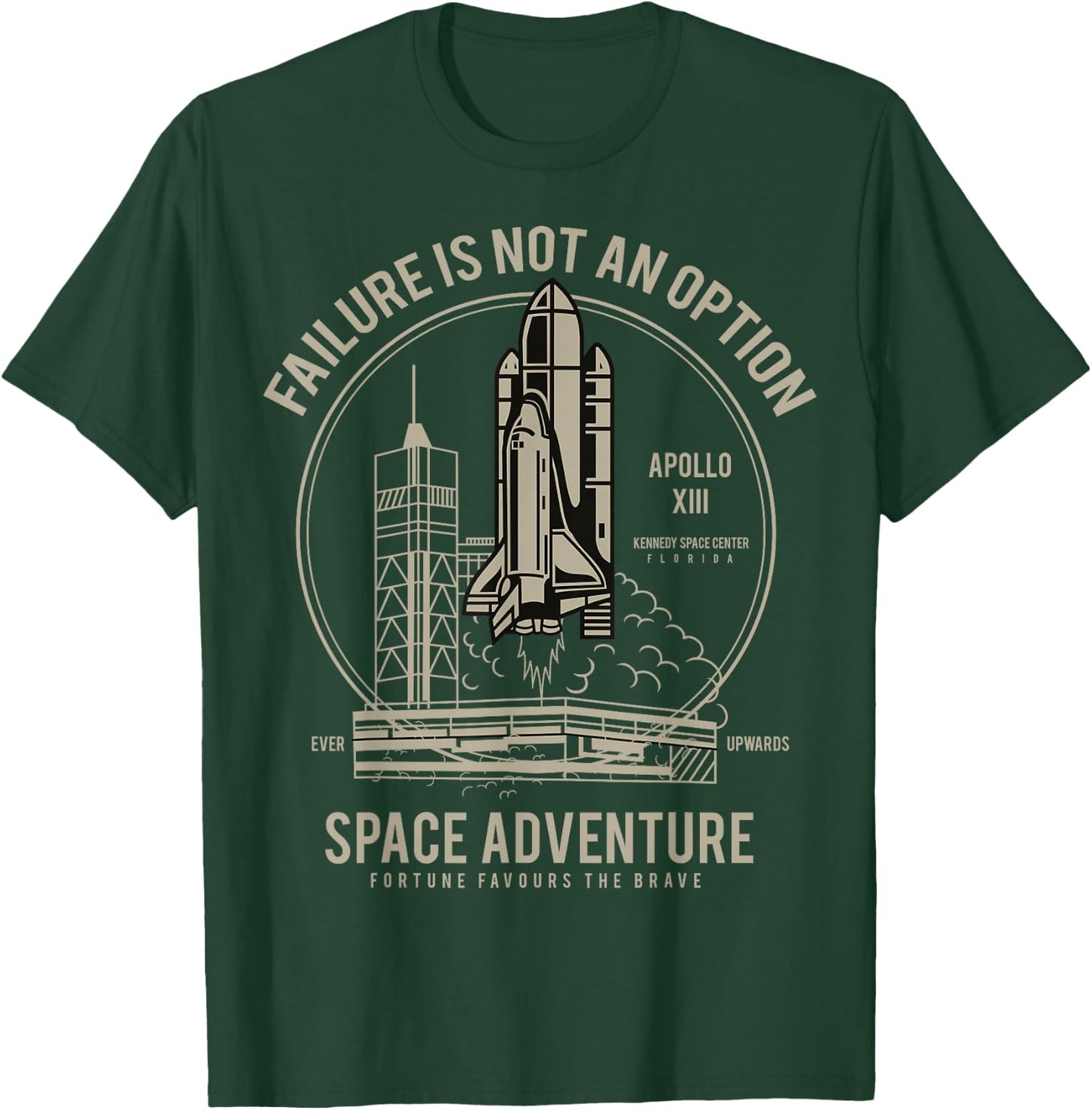 Space Shuttle Launch Galaxy T-Shirt - T-Shirt | Forest