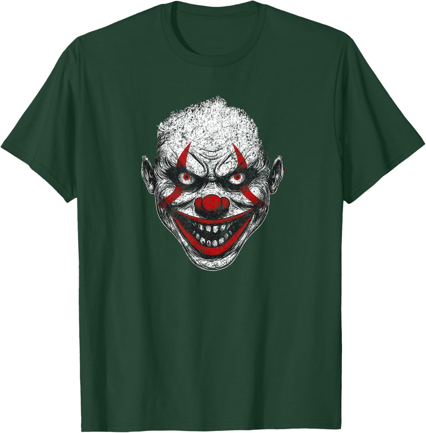 Evil Clown - Halloween Creature Horror Creepy Scary Costume T-Shirt - T-Shirt | Forest