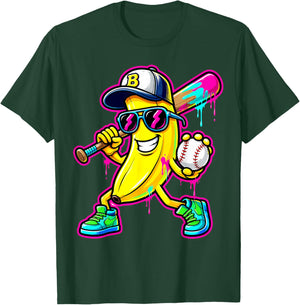 Banana Lovers Bananas Drip Men Women Boys Kids T-Shirt - T-Shirt | Forest