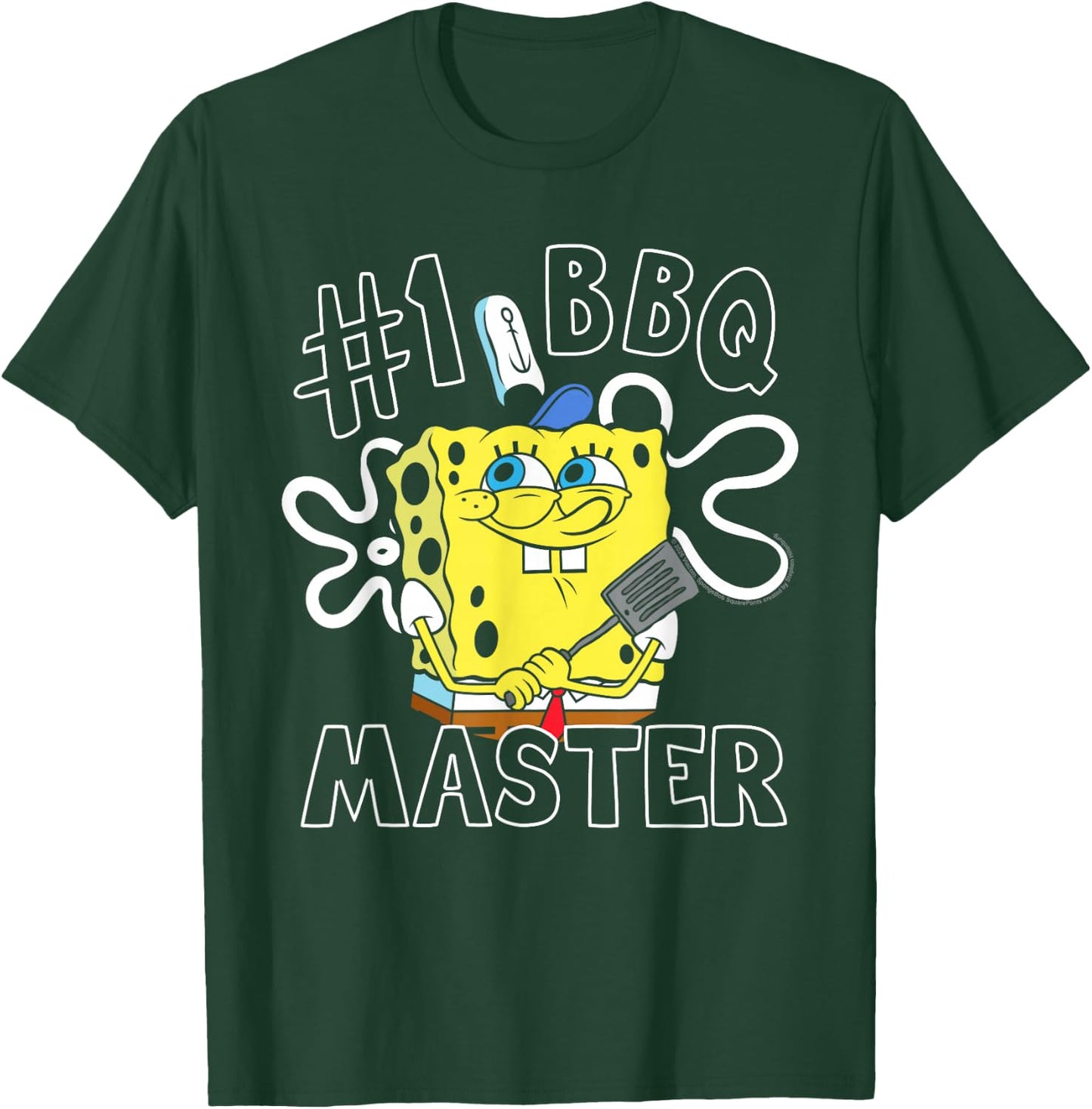 Spongebob Squarepants Father's Day BBQ Dad T-Shirt - T-Shirt | Forest