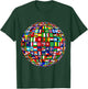 International World Flags and World map for Children T-Shirt - T-Shirt | Forest