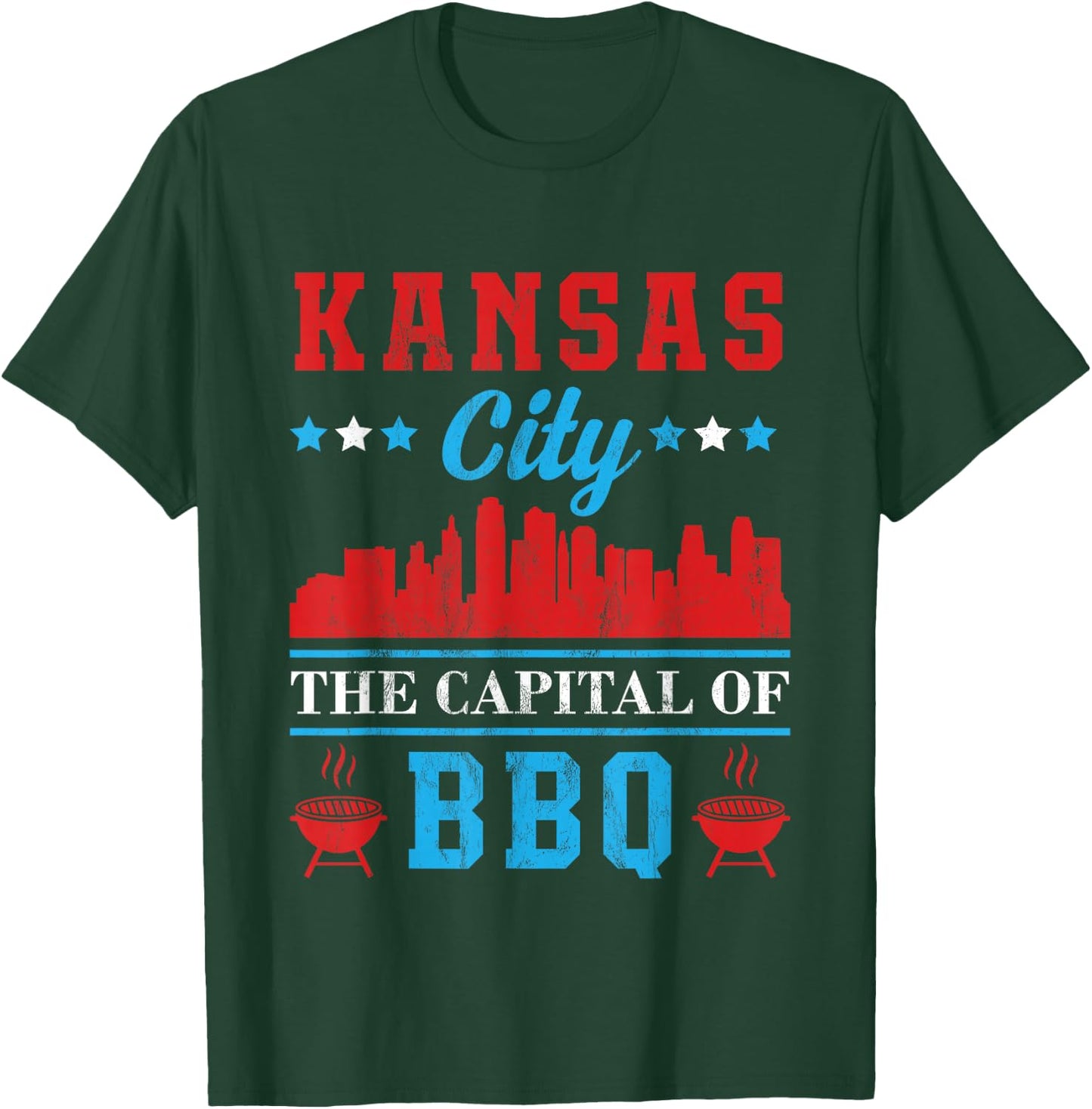 Kansas City The Capital of BBQ T-Shirt - T-Shirt | Forest