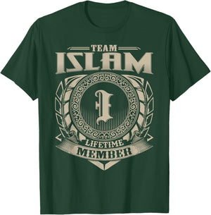 Team ISLAM Lifetime Member Funny ISLAM Family Name Vintage T-Shirt - T-Shirt | Forest