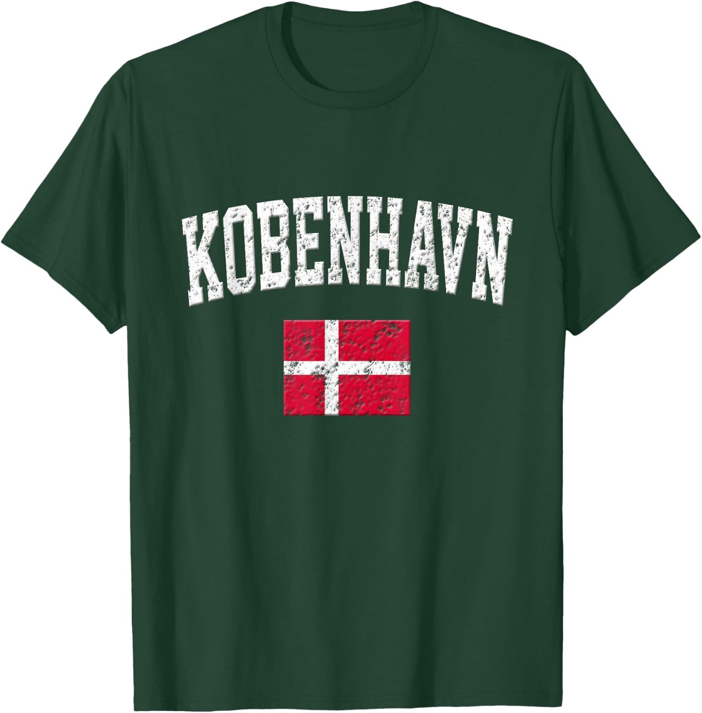 Kobenhavn Shirt - Vintage Copenhagen Denmark Sports T-Shirt - T-Shirt | Forest