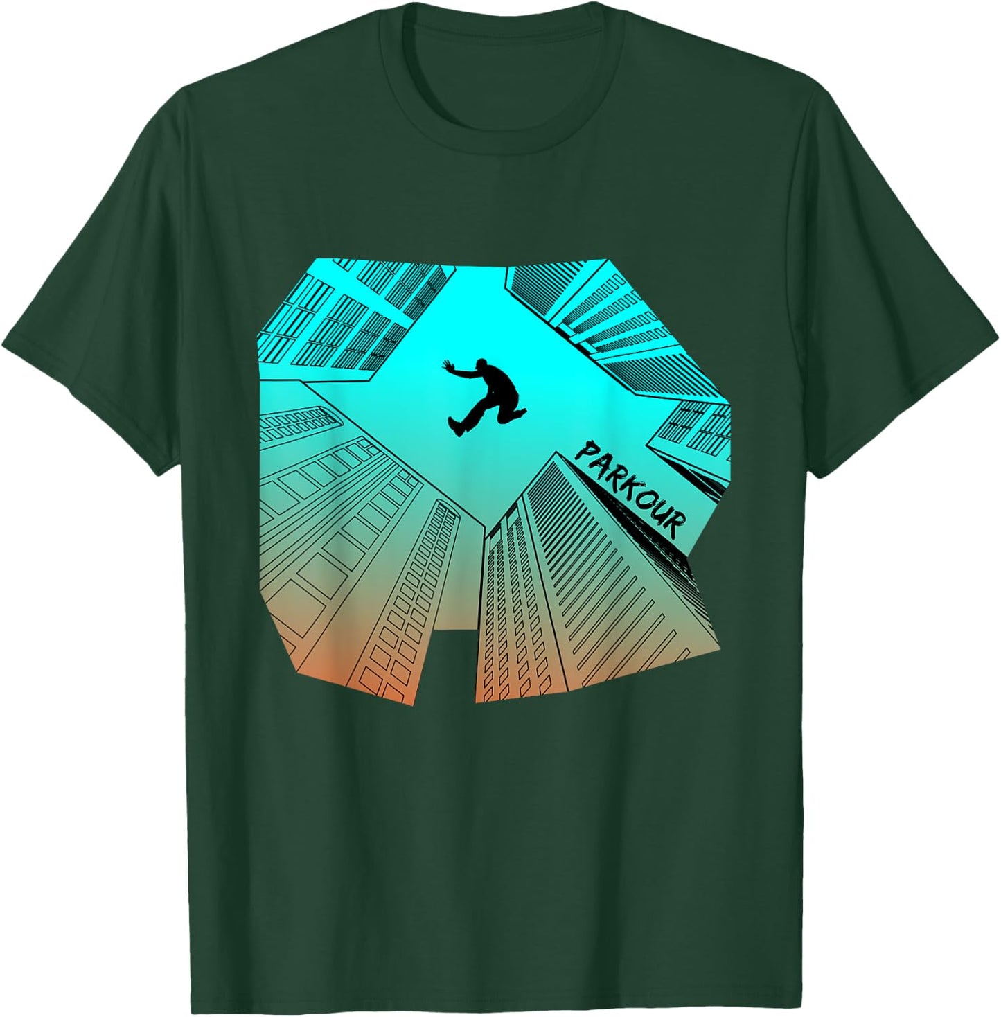 Parkour City Ninja Free Running Gift T-Shirt - T-Shirt | Forest