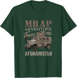 Military Veteran Afghanistan Army MRAP adeventures Shirt T-Shirt - T-Shirt | Forest