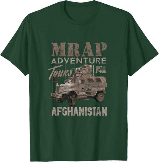 Military Veteran Afghanistan Army MRAP adeventures Shirt T-Shirt - T-Shirt | Forest