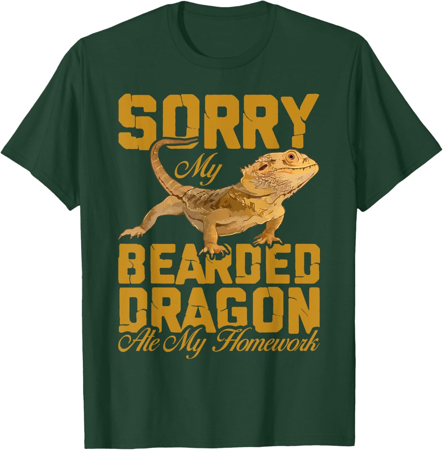My Bearded Dragon Ate My Homework Bearded Dragon Boys T-Shirt - T-Shirt | Forest