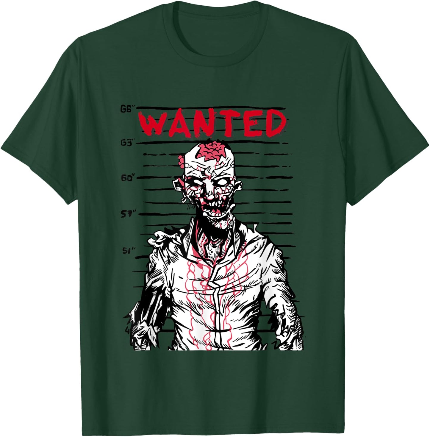 "Scary zombie wanted on Halloween" for horror movie fan T-Shirt - T-Shirt | Forest