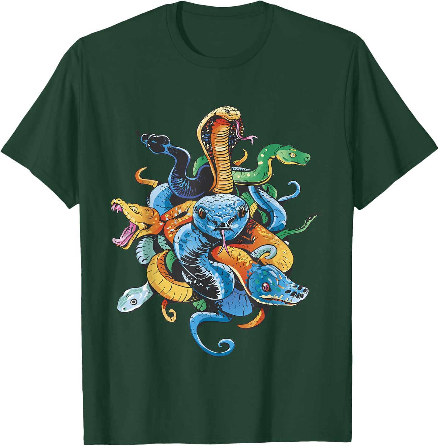 Snake Animal Motif Reptiles Animal Snake T-Shirt - T-Shirt | Forest