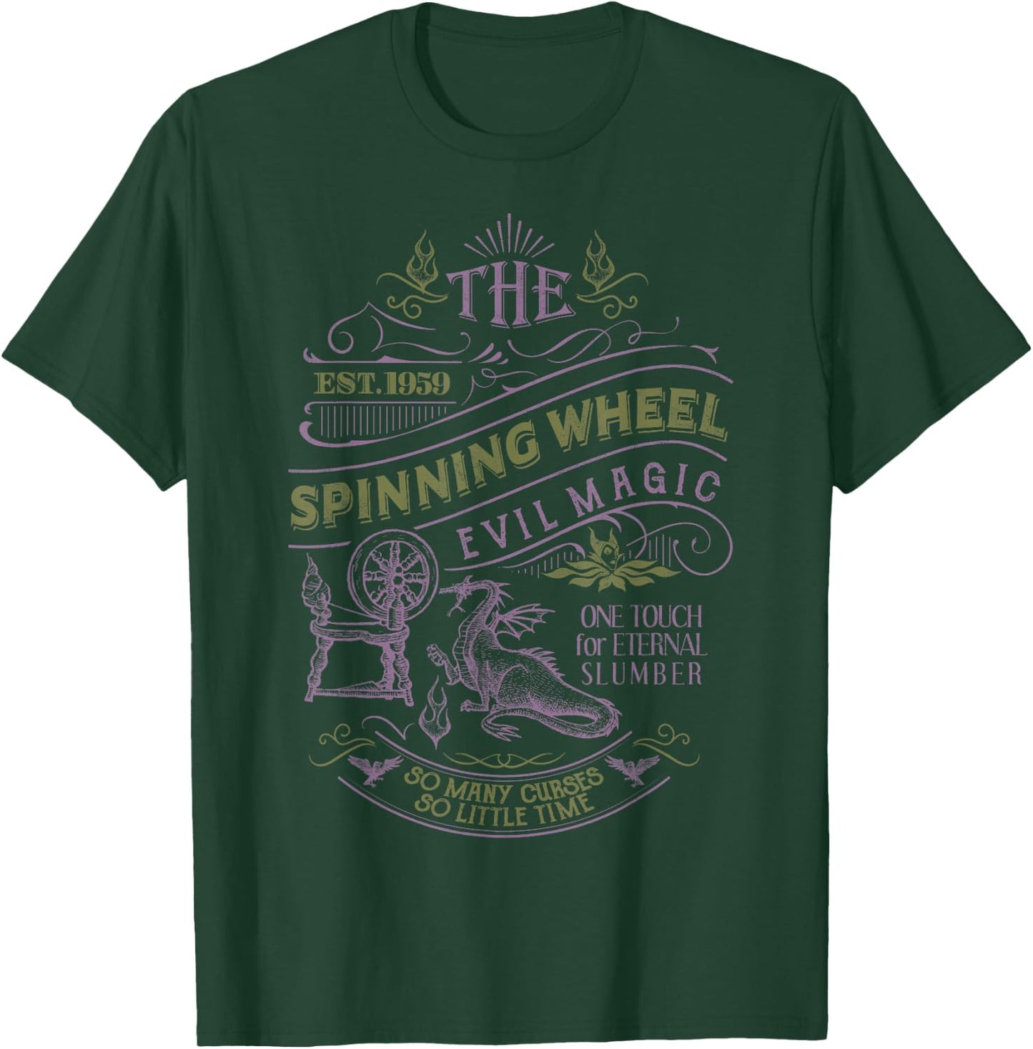 Disney Sleeping Beauty The Spinning Wheel Poster T-Shirt - T-Shirt | Forest