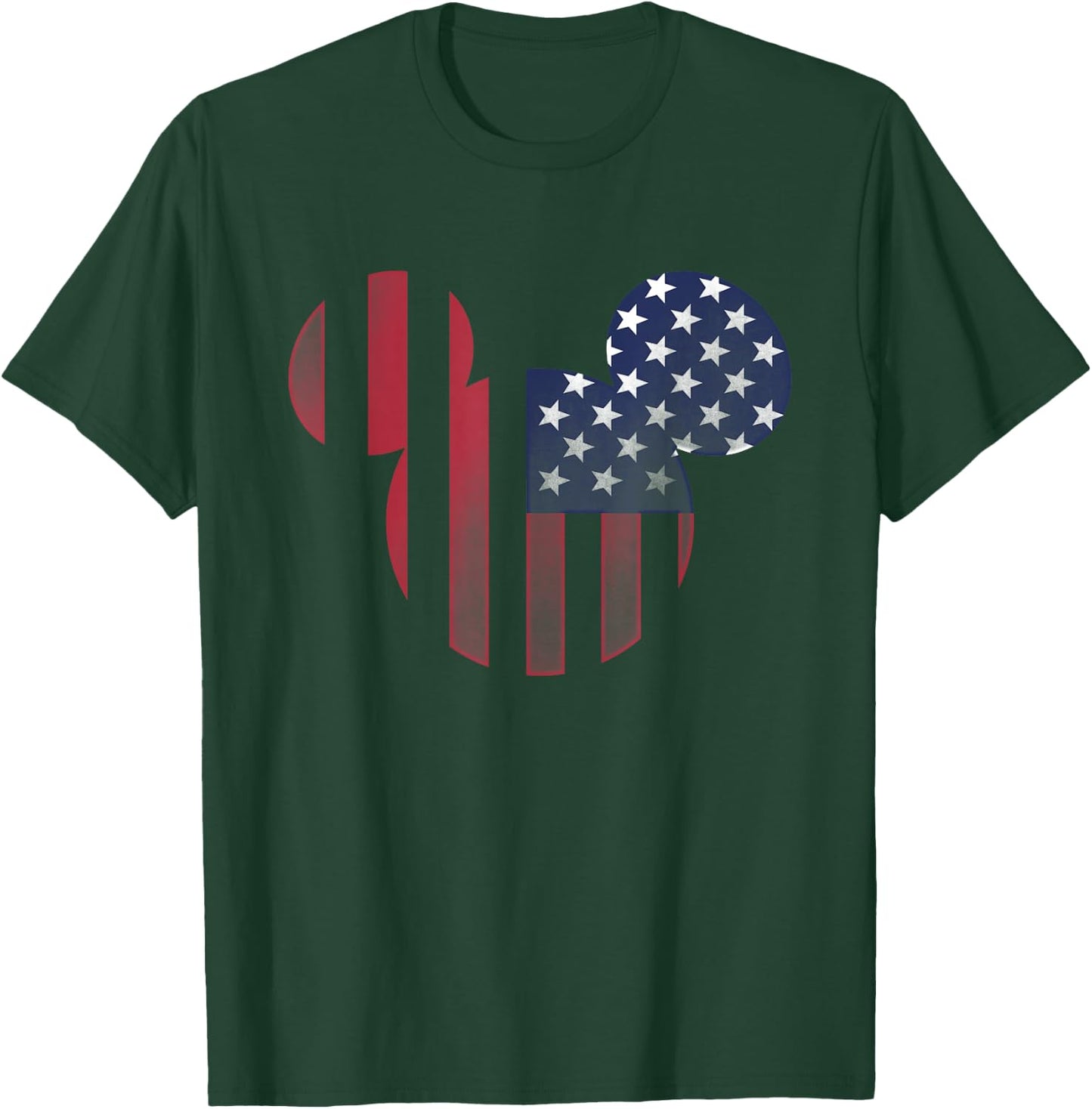 Disney Mickey Mouse Americana Ears Shape T-Shirt - T-Shirt | Forest