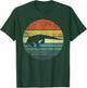 Komodo Dragon Lover Gift Retro Vintage Zoo Animal Silhouette T-Shirt - T-Shirt | Forest