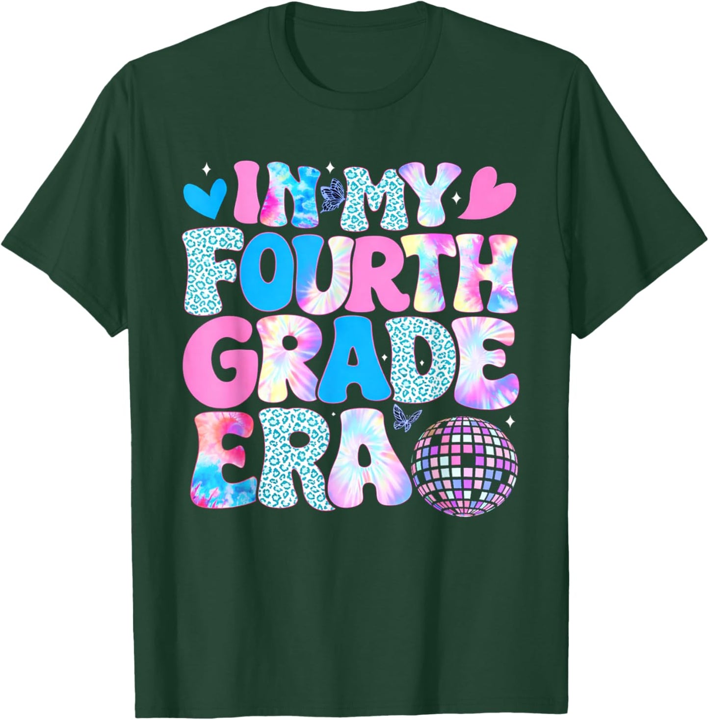 in My Fourth Grade Era 4th Grade Teacher Student Boy Girl T-Shirt - T-Shirt | Forest