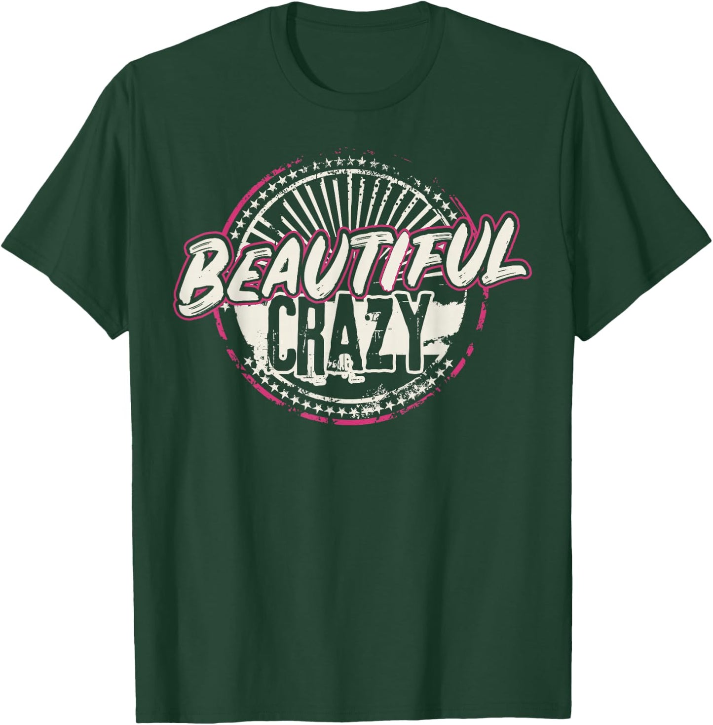 Crazy Women Beautiful Country Music Girl Design Idea Small T-Shirt - T-Shirt | Forest