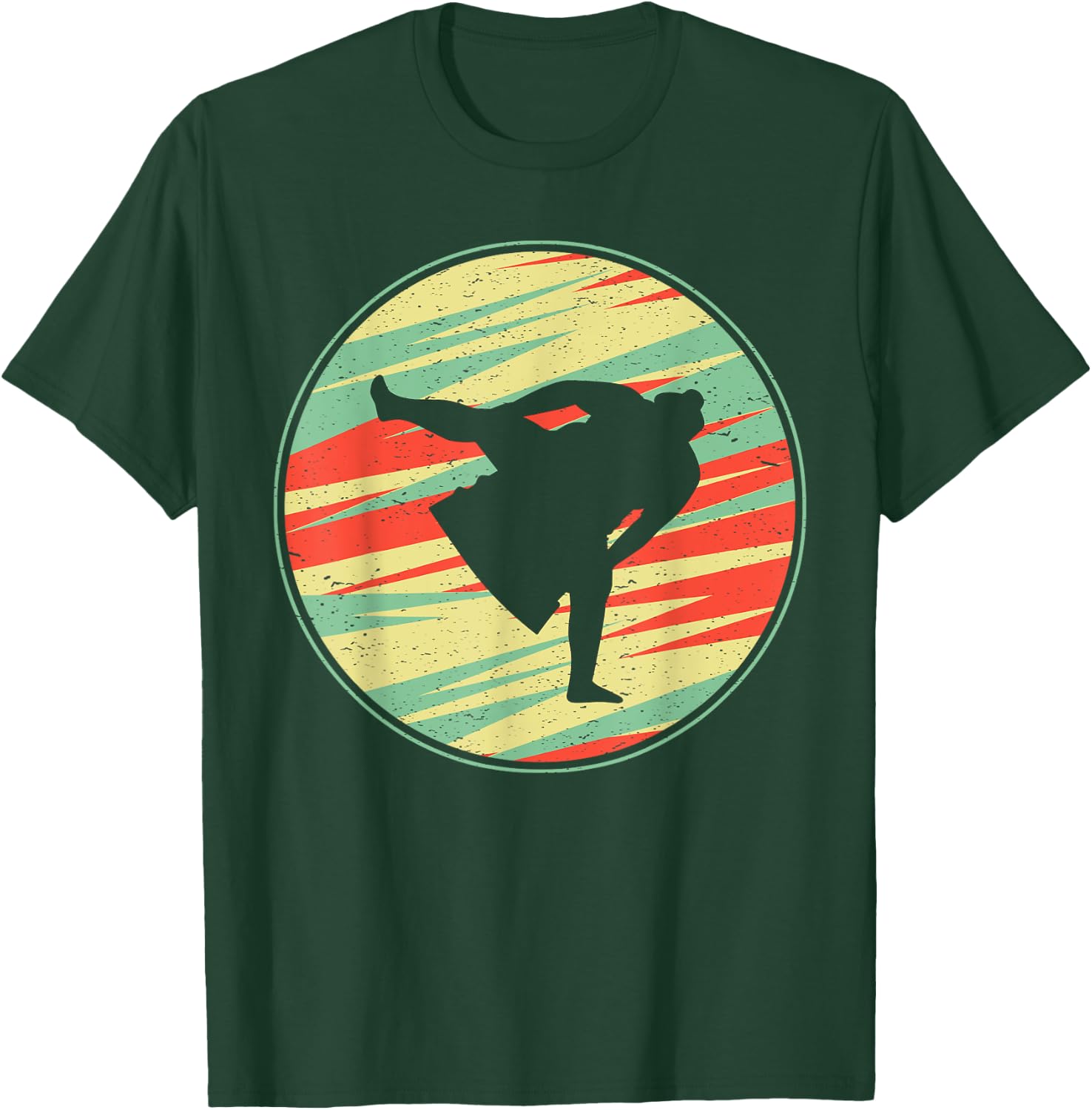 Sumo Shirt Retro Vintage 70s Silhouette Gift T-Shirt - T-Shirt | Forest