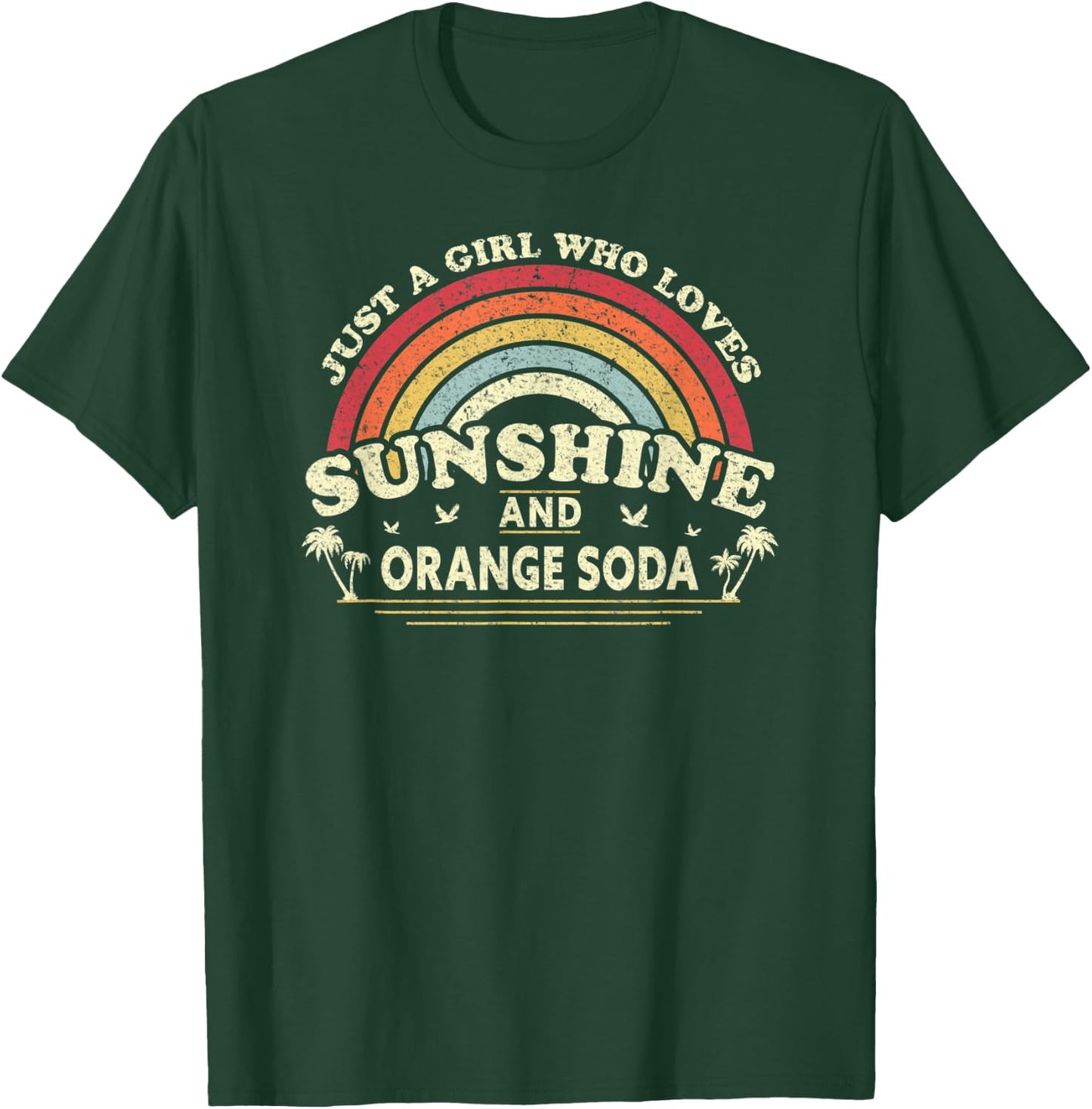 A Girl Who Loves Sunshine And Orange Soda T-Shirt - T-Shirt | Forest