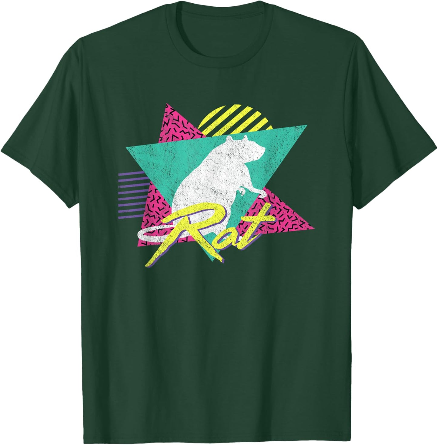 Vintage Retro 80s Or 90s Cool Rat T-Shirt - T-Shirt | Forest
