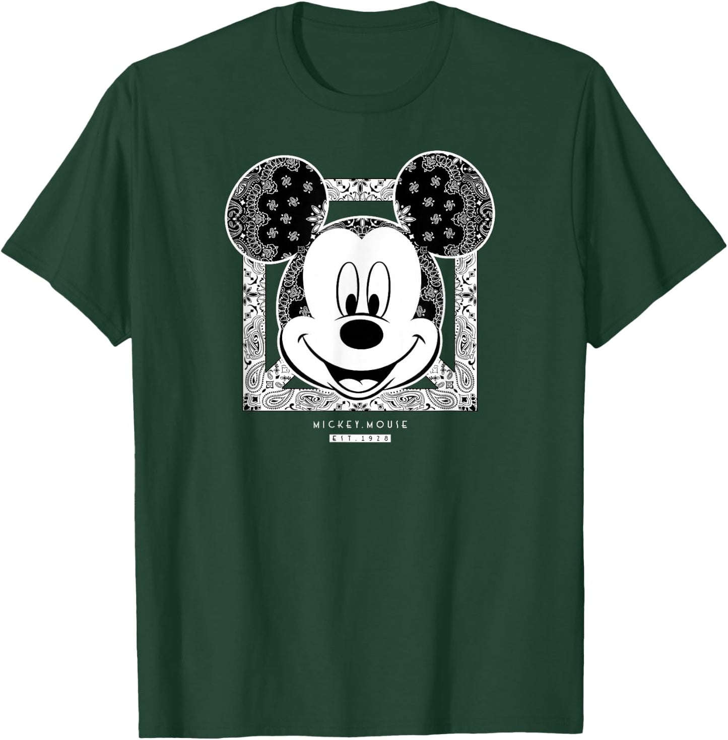 Disney Mickey Mouse Bandana Small T-Shirt - T-Shirt | Forest